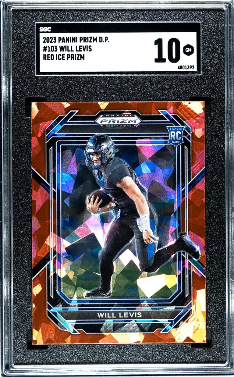Will Levis 2023 Panini Red Ice Prizm DP Rookie Card (RC) #103- SGC Graded 10 GM