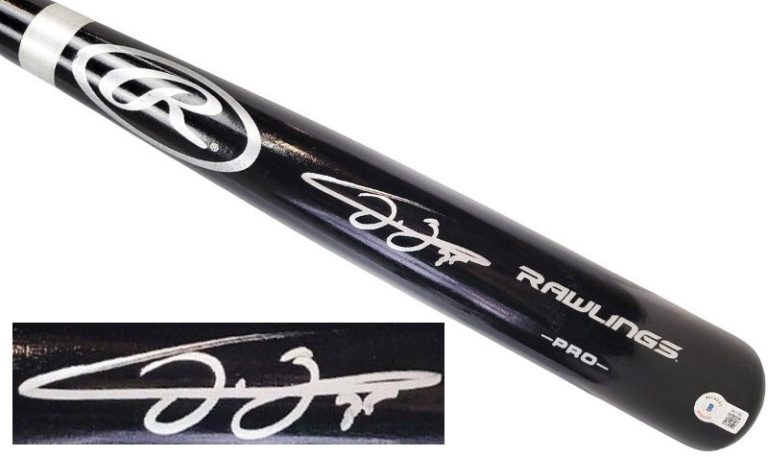 Frank Thomas signed Rawlings Adirondack Black Pro Model Bat #35 - Beckett