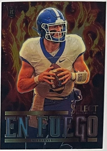 Will Levis 2023 Panini Select Draft Picks En Fuego Rookie Card RC- #EF-WL TITANS