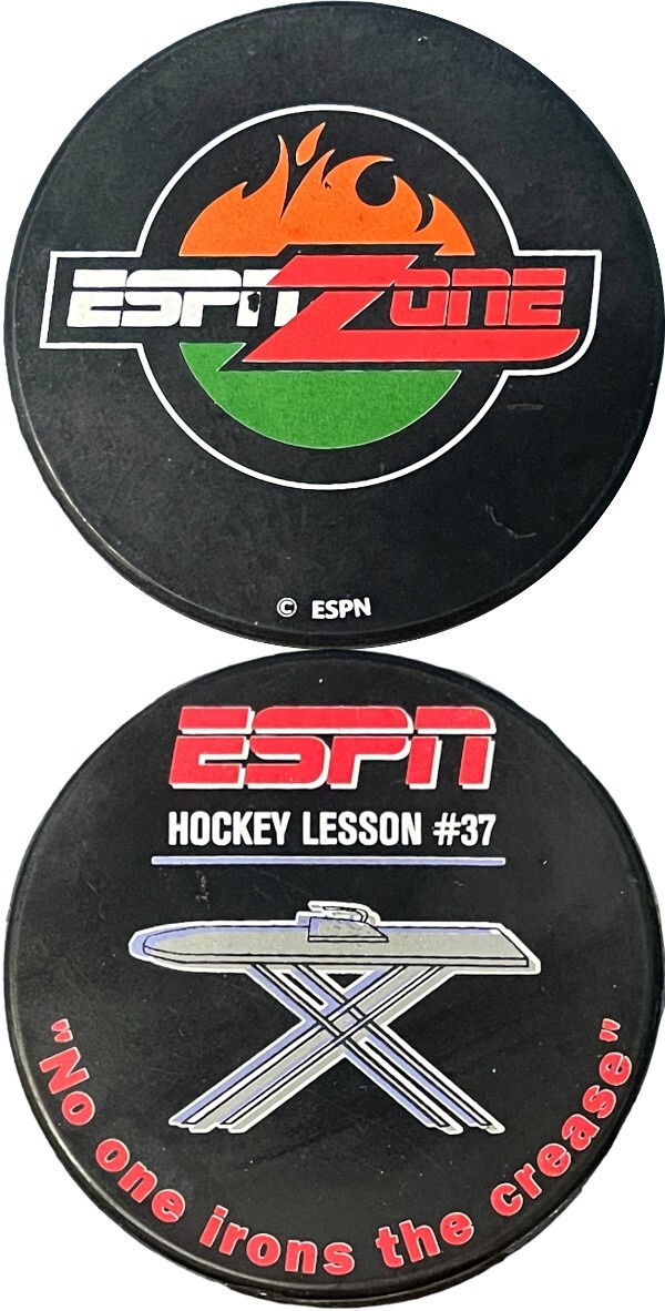 ESPN ZONE Vintage Official Hockey Puck- Lesson #37 