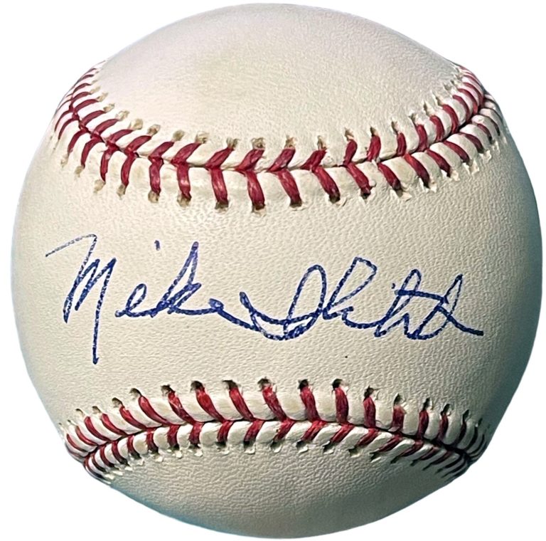 Mike Ilitch signed Official Rawlings MLB Baseball- Beckett Rev- Tigers/Red Wings