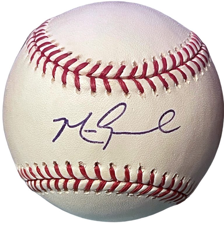 Mark Grace signed Official Rawlings Major League Baseball- COA (Cubs/3X AS)