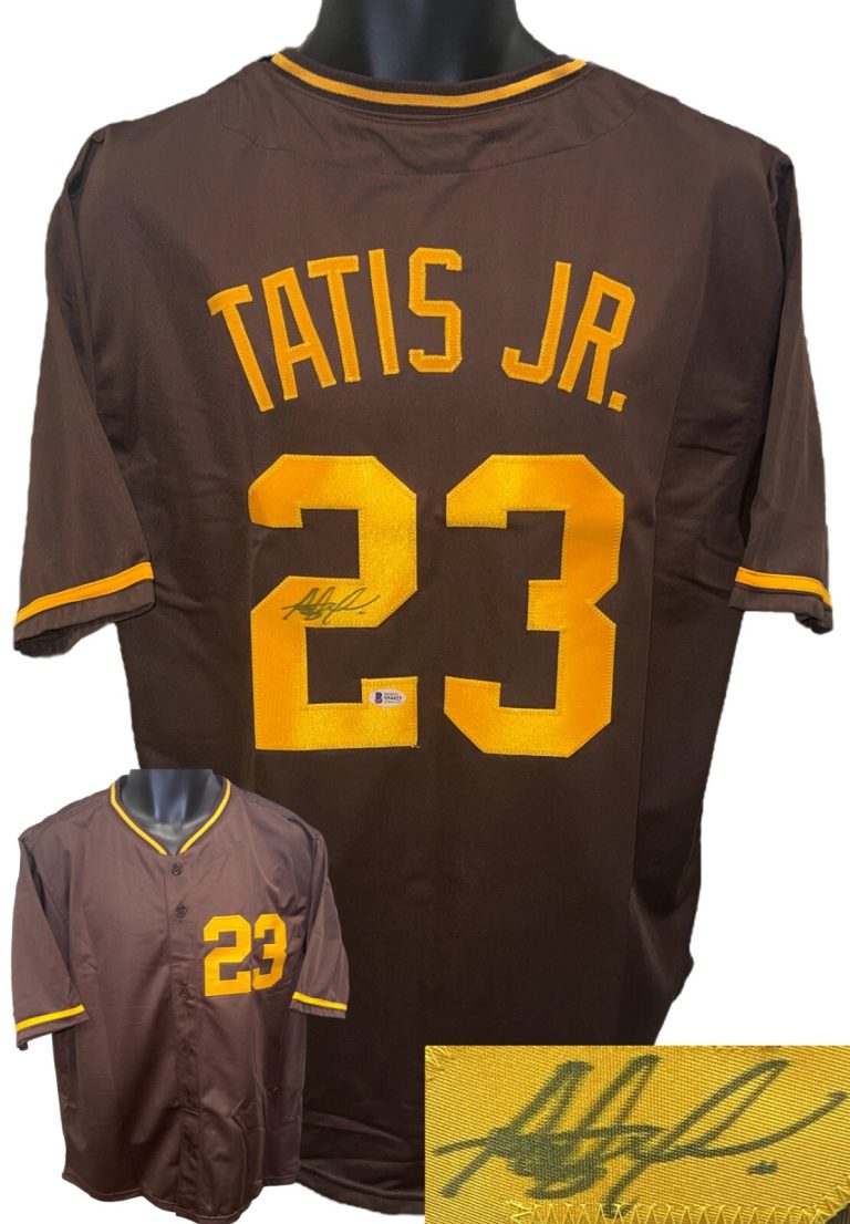 Fernando Tatis, Jr. signed San Diego Brown Custom Stitched Baseball Jersey- BAS