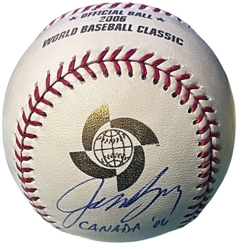 Jason Bay signed Official Rawlings 2006 World Baseball Classic Baseball Canada
