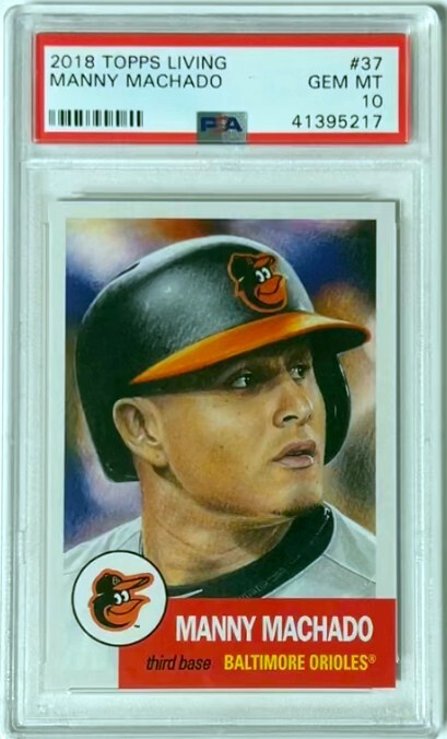 Manny Machado 2018 Topps Living Baseball Card #37- PSA Graded 10 Gem Mint