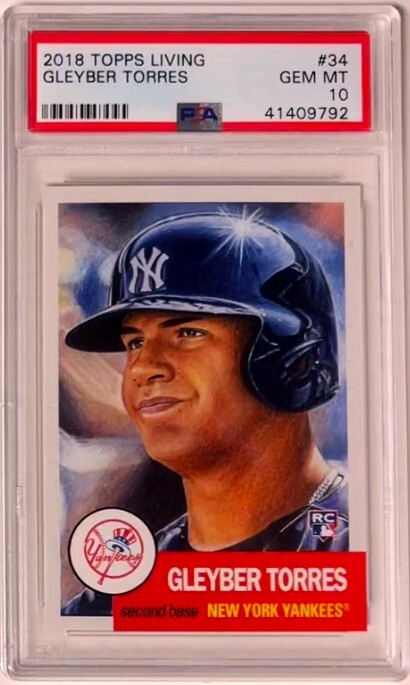 Gleyber Torres 2018 Topps Living Rookie Card (RC) #34- PSA Graded 10 Gem Mint