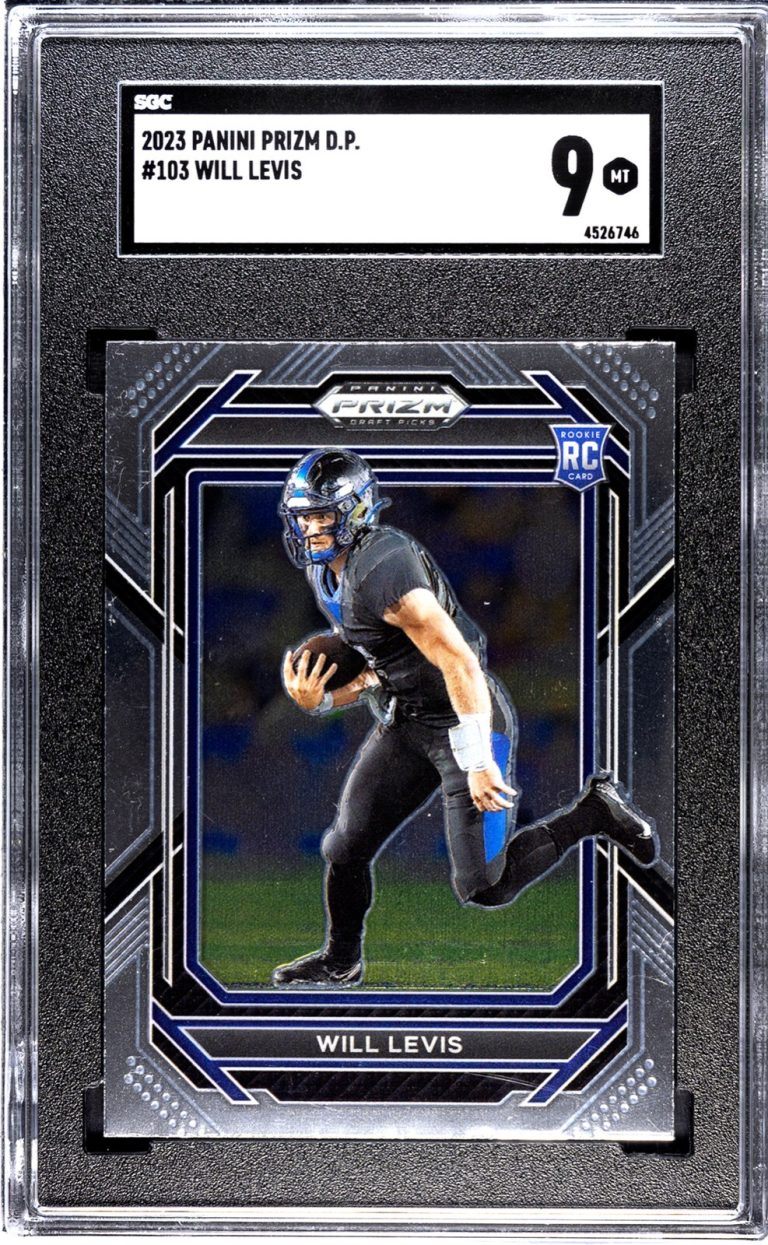Will Levis 2023 Panini Prizm Draft Picks Rookie Card (RC) #103- SGC Graded 9 Min