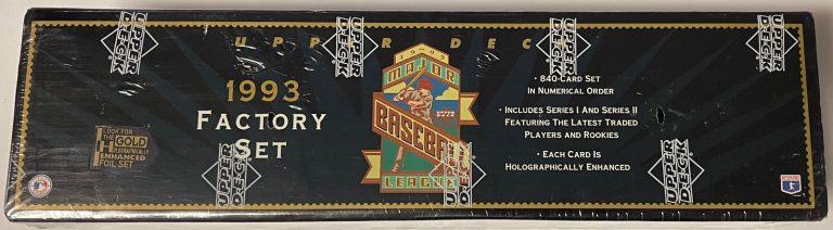 1993 Upper Deck Baseball Complete Factory Sealed Set (Derek Jeter Rookie)