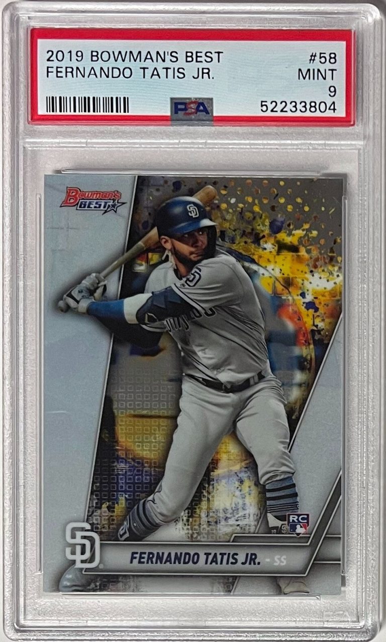 Fernando Tatis 2019 Bowman's Best Rookie Card (RC) #58- PSA Graded 9 Mint