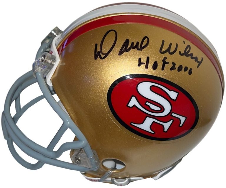 Dave Wilcox signed San Francisco 49ers Riddell Mini Helmet HOF 2000- COA