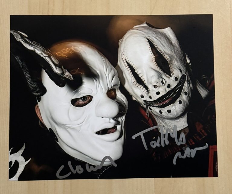 CLOWN & TORTILLA MAN SIGNED 8x10 PHOTO AUTOGRAPHED SLIPKNOT SHAWN CRAHAN COA