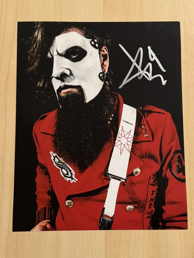 JIM ROOT HAND SIGNED 8x10 PHOTO AUTOGRAPHED SLIPKNOT FOUNDER GUITARIST JAMES COA