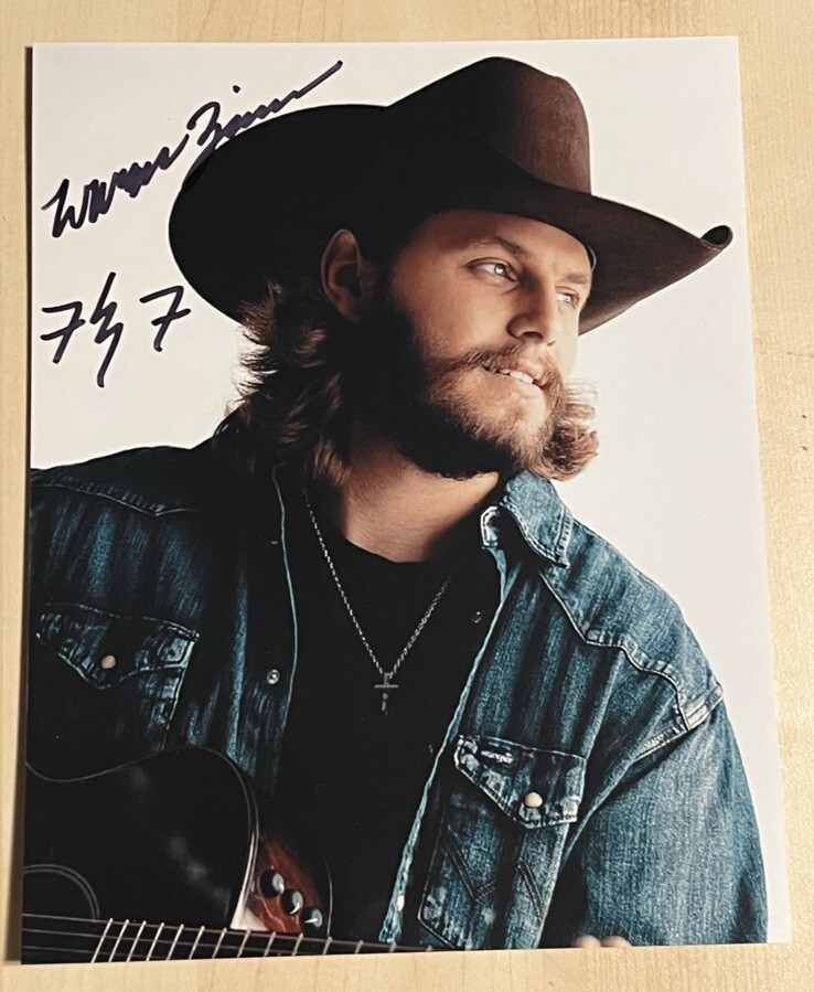 WARREN ZEIDERS HAND SIGNED 8x10 PHOTO COUNTRY MUSIC STAR AUTOGRAPHED COA