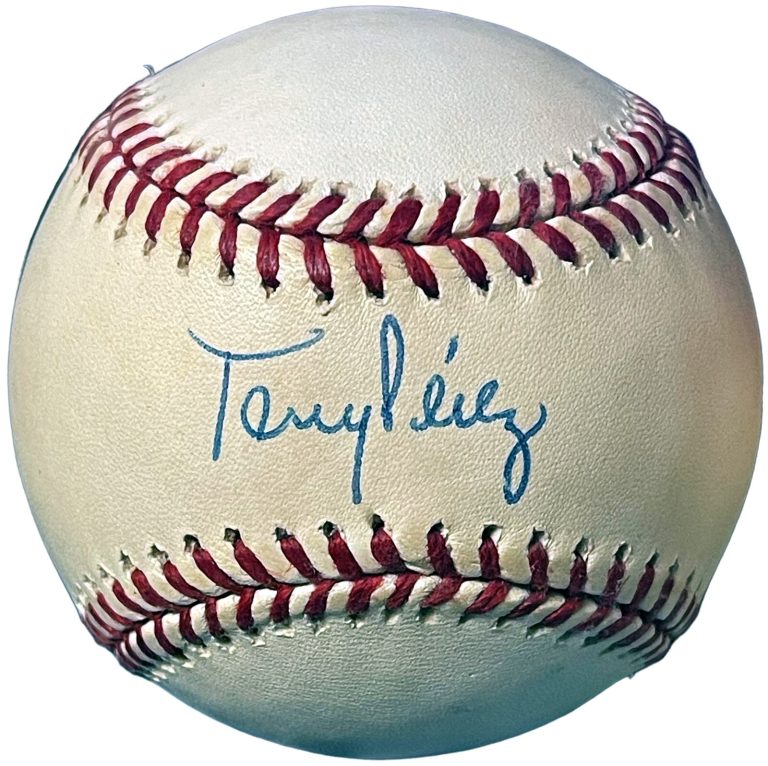 Tony Perez signed OFC Rawlings RONL National League Baseball minor tone Reds COA