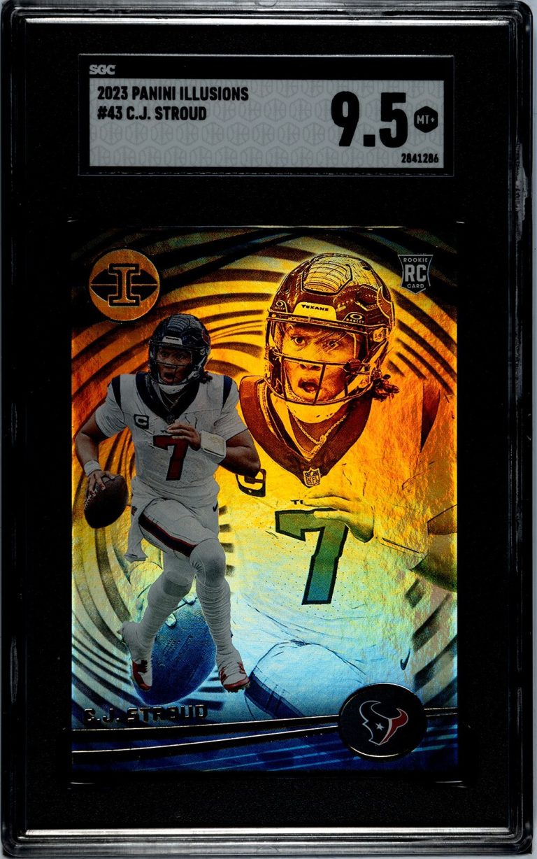 CJ/C.J. Stroud 2023 Panini Illusions Rookie  (RC) #43 Texans- SGC Graded 9.5 MT+