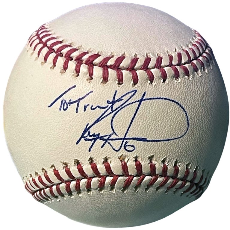 Ryan Howard signed Official Rawlings Major League Baseball To Trent- COA