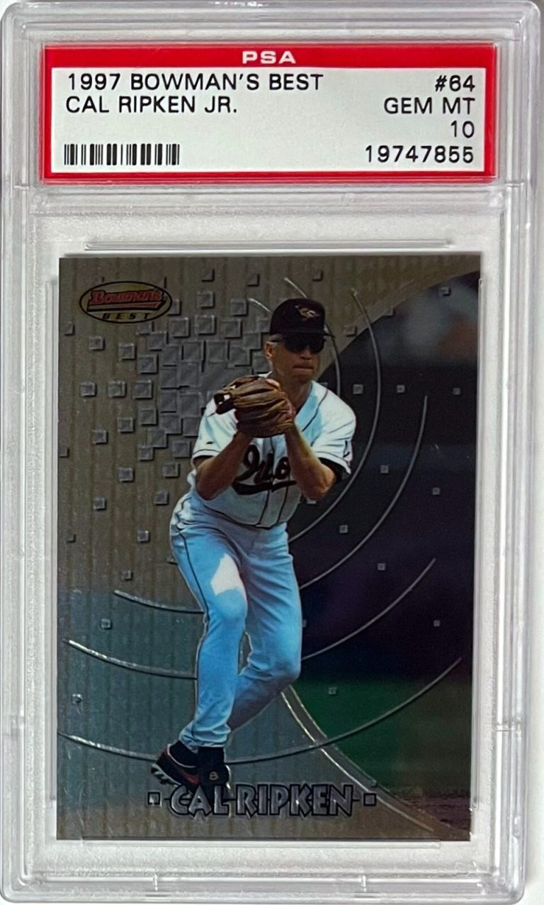 Cal Ripken, Jr. 1997 Bowman's Best Card #64- PSA Graded 10 Gem Mint