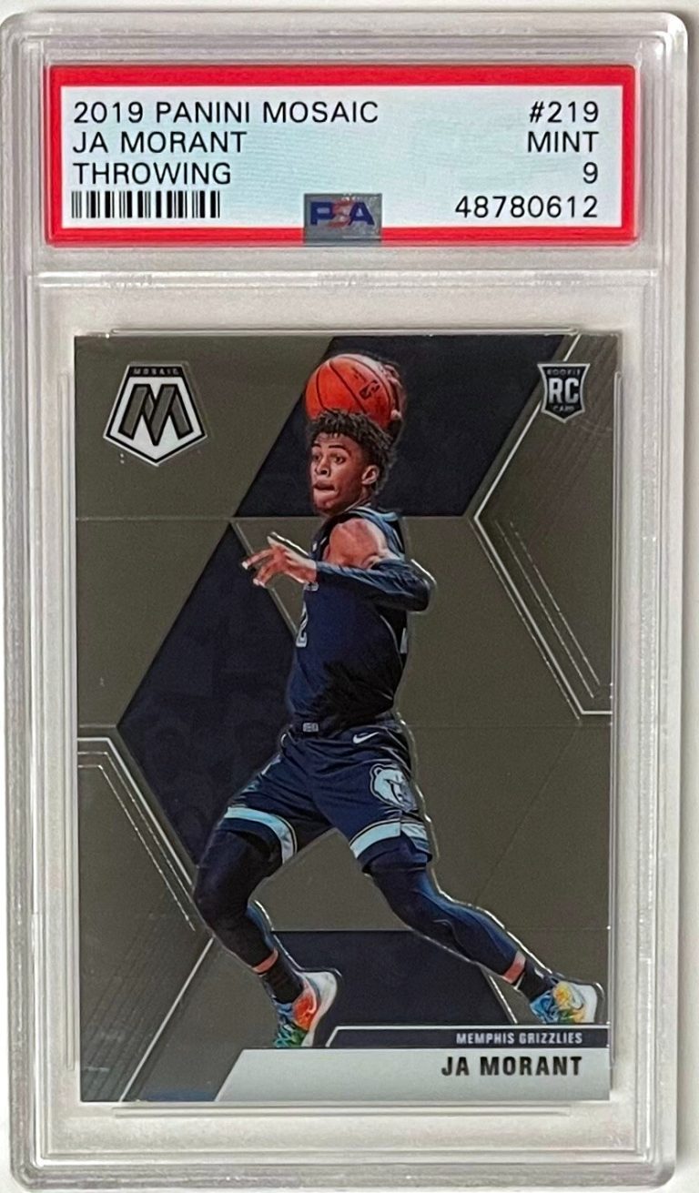 Ja Morant 2019-20 Panini Mosaic Throwing Rookie Card (RC) #219-PSA Graded 9 Mint