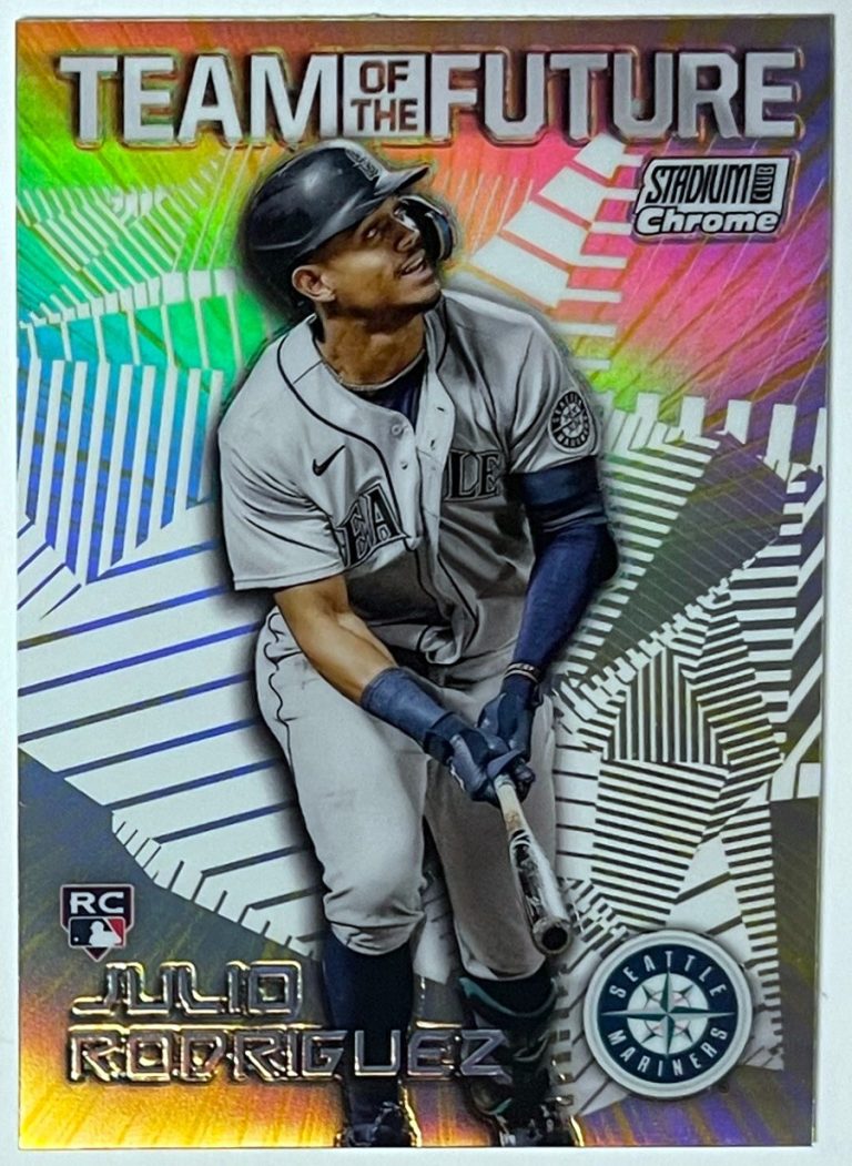 Julio Rodriguez 2022 Topps Stadium Club Chrome Team of the Future Rookie Card