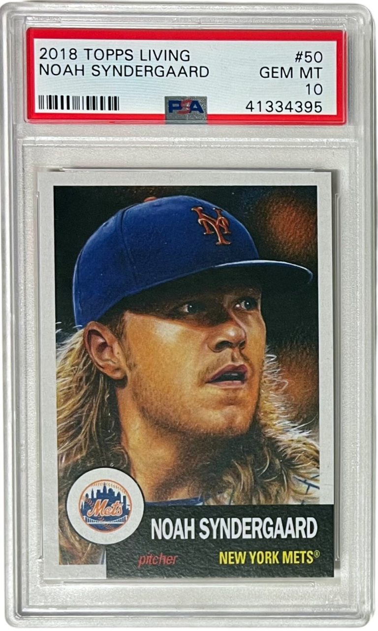 Noah Syndergaard 2018 Topps Living Baseball Card #50- PSA Graded 10 Gem Mint