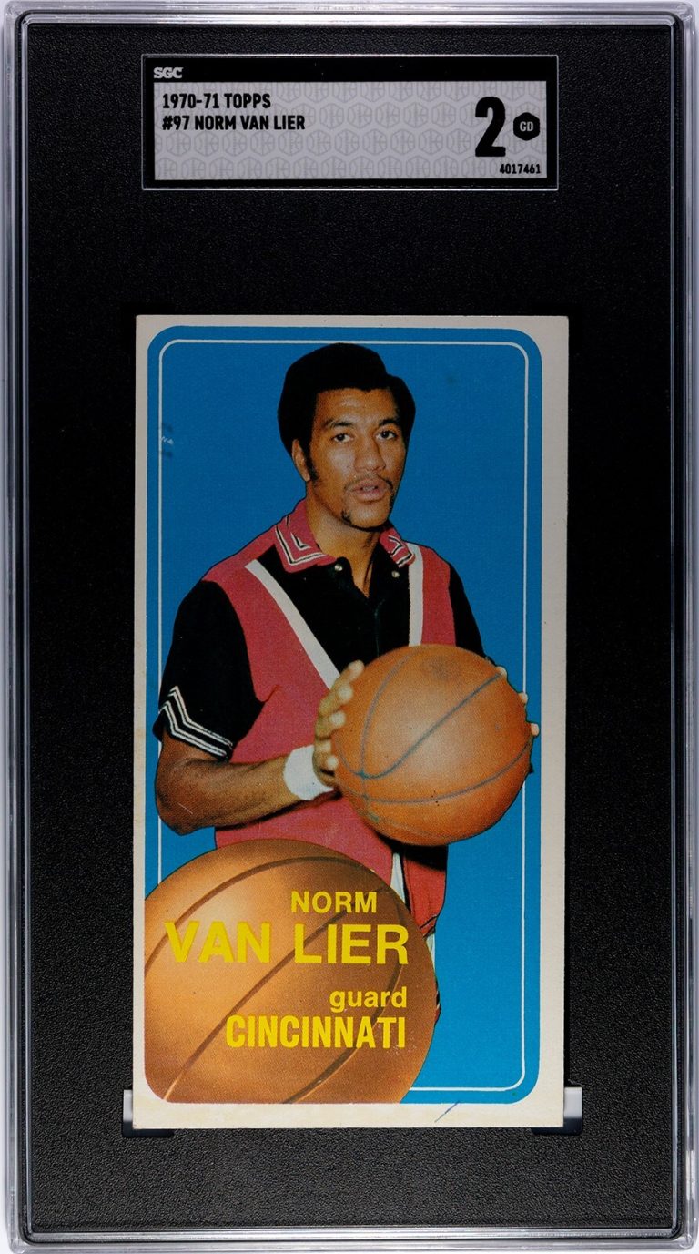 Norm Van Lier 1970-71 Topps Rookie Card (RC) #97- SGC Graded 2 Good (Cin Royals)