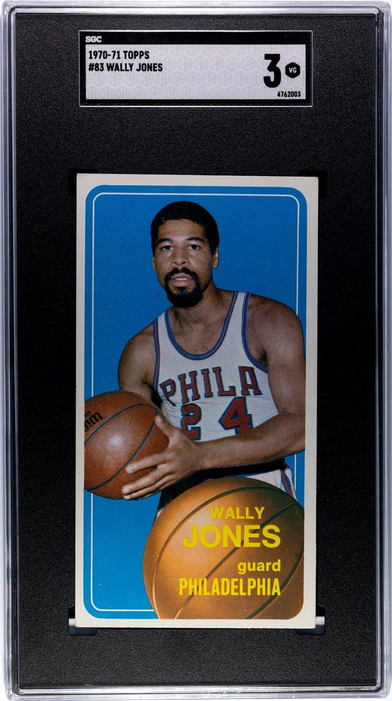 Wally/Wali Jones 1970-71 Topps Card #83- SGC Graded 3 VG (Philadelphia 76ers)