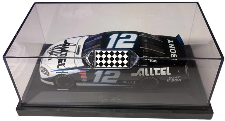 Ryan Newman signed 2003 #12 Alltel Dodge 1:24 Scale NASCAR Diecast w/ Case
