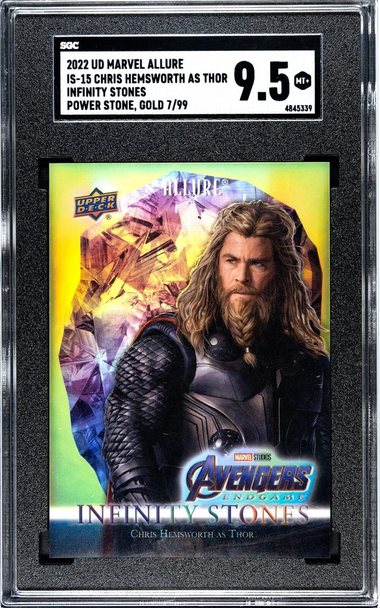 2022 Upper Deck Marvel Chris Hemsworth/Thor Infinity Stone 99 SGC Graded 9.5 MT+