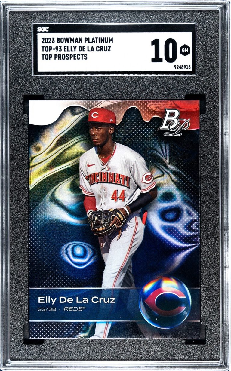 Elly De La Cruz 2023 Bowman Platinum Top Prospects RC #TOP-93-SGC Graded 10 GMT