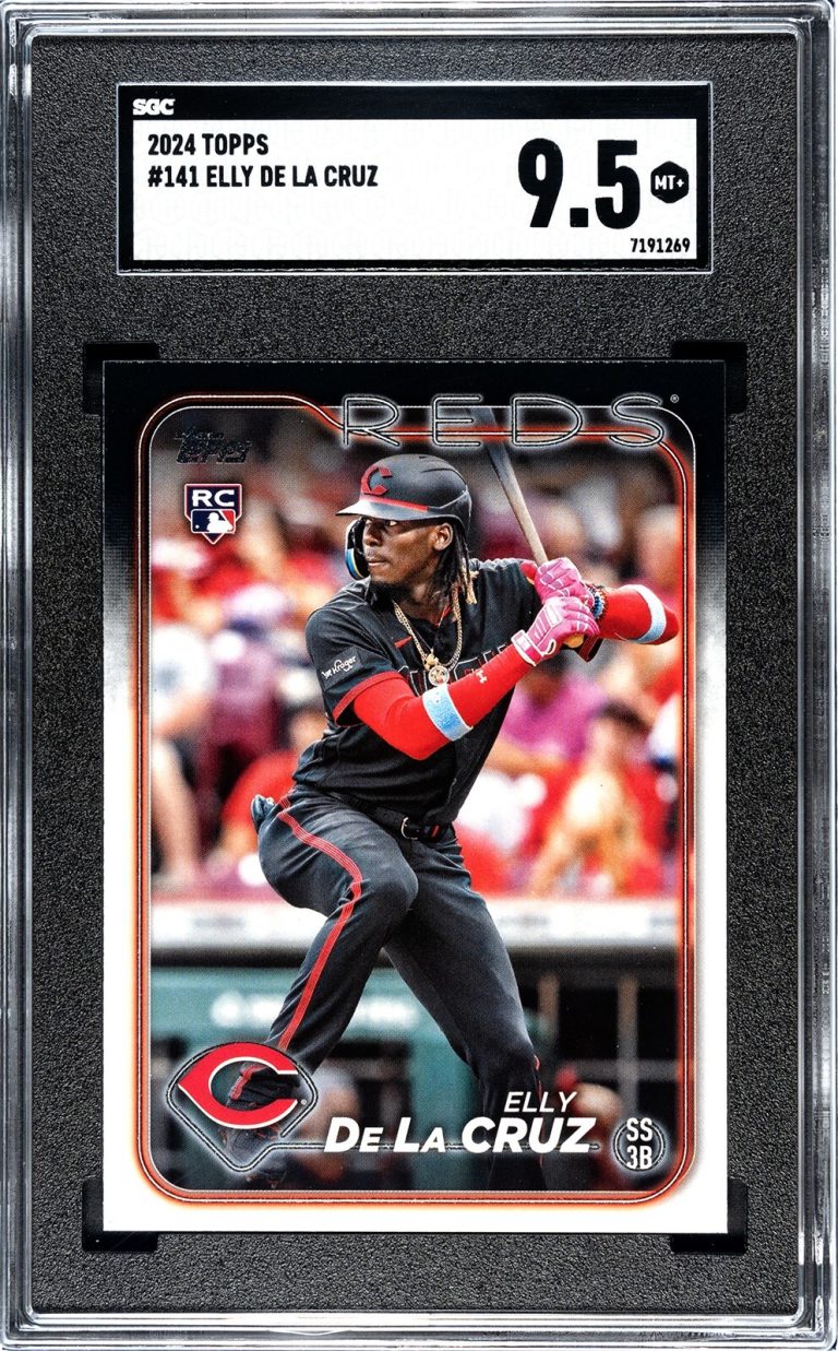 Elly De La Cruz 2024 Topps Rookie Card (RC) #141- Reds - SGC Graded 9.5 Mint+