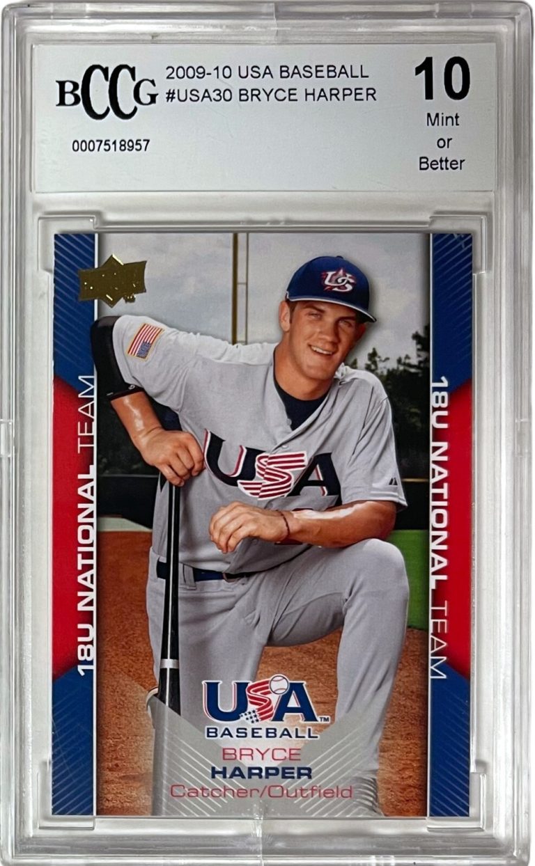 Bryce Harper 2009-10 Upper Deck USA Baseball Boxset Card #USA30- BCCG Graded 10