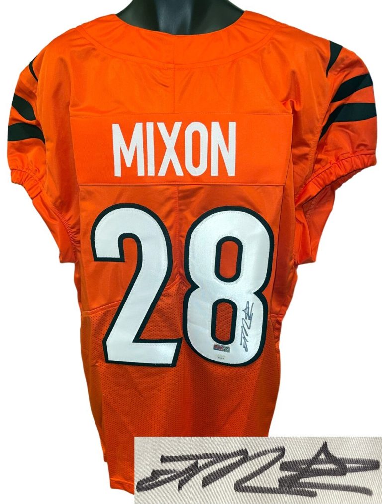Joe Mixon signed Cincinnati Orange Custom Stitched Pro Style Football Jersey-JSA
