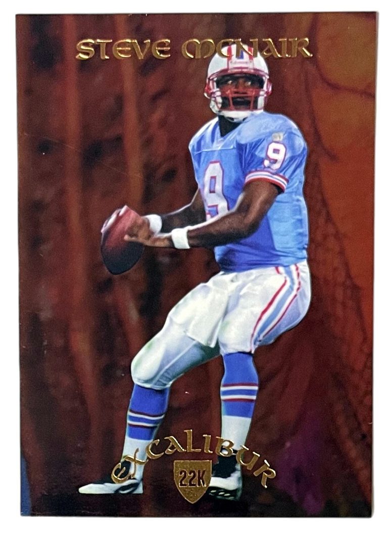Steve McNair 1997 Collectors Edge Excalibur 22K RC Card #17- 0872/2000 -Oilers