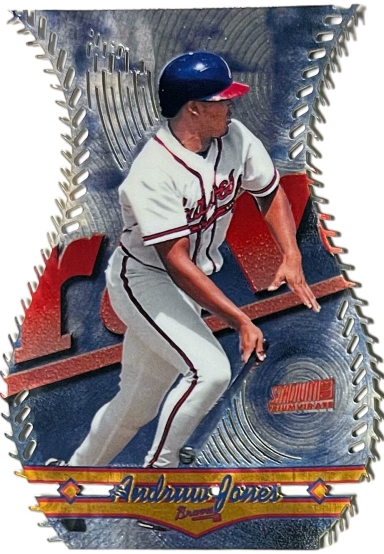 Andruw Jones 1998 Topps Stadium Club Triumvirate Luminous Card #T1B (Braves)