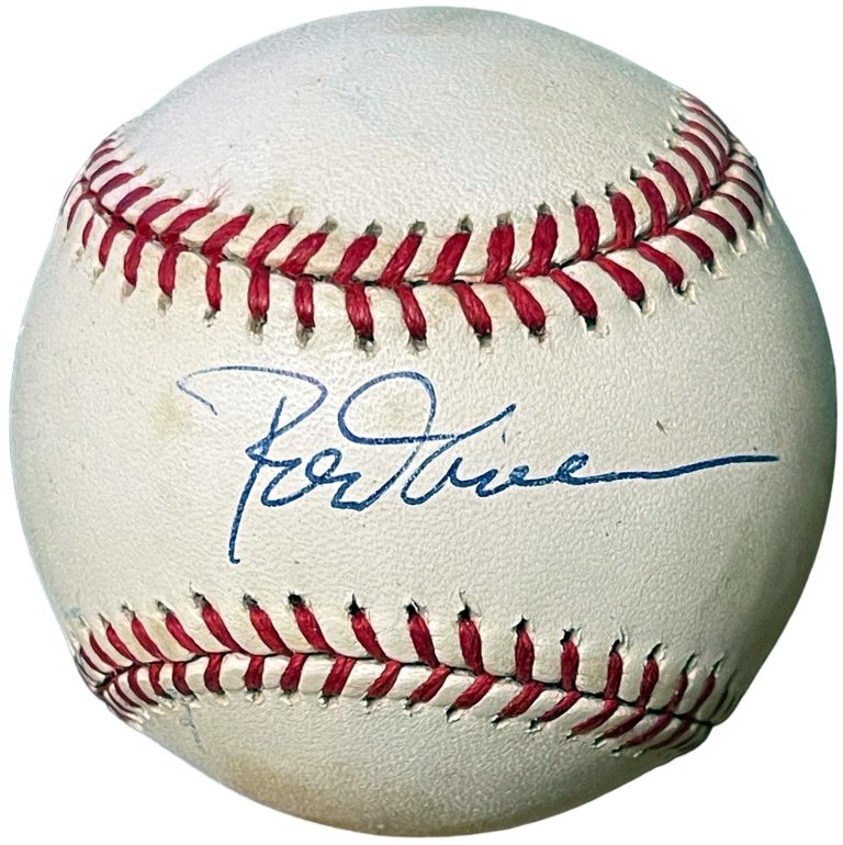Rod Carew signed Official Rawlings ROAL American League Baseball tone spots- COA