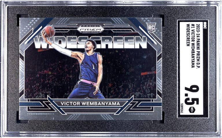 Victor Wembanyama 2023-24 Panini Prizm DP Widescreen RC Card #1 - SGC Graded 9.5