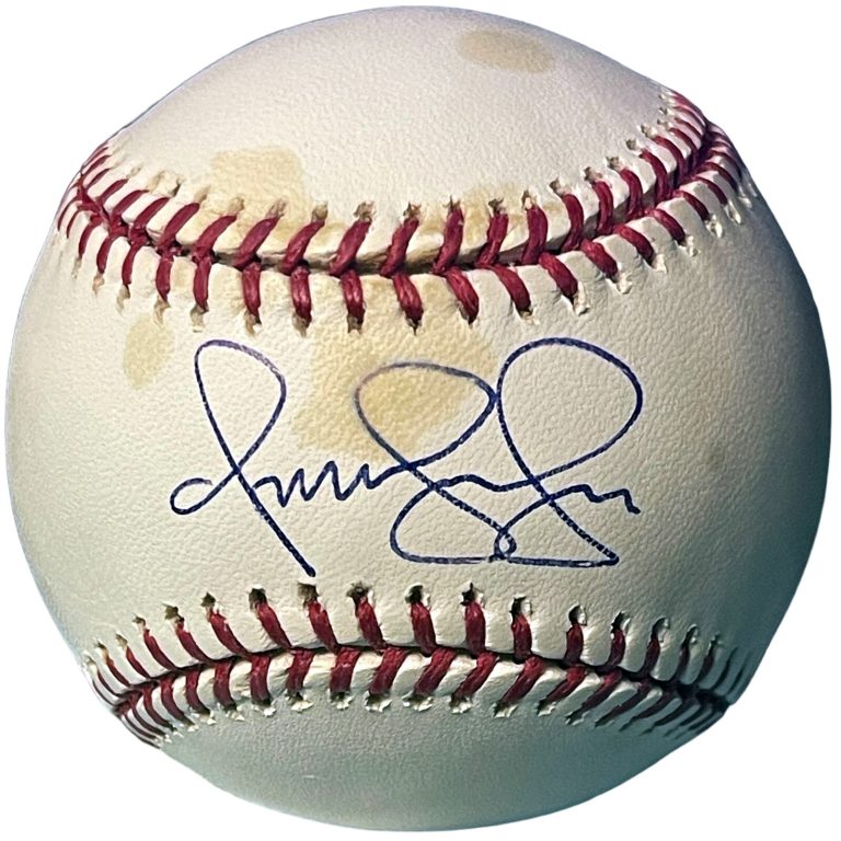 Omar Vizquel signed Official Rawlings Major League Baseball tone spots- COA