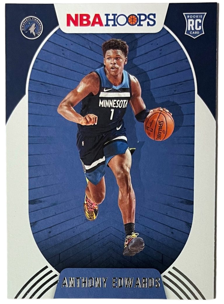 Anthony Edwards 2020-21 Panini NBA Hoops Rookie Card (RC) #216 (Timberwolves)