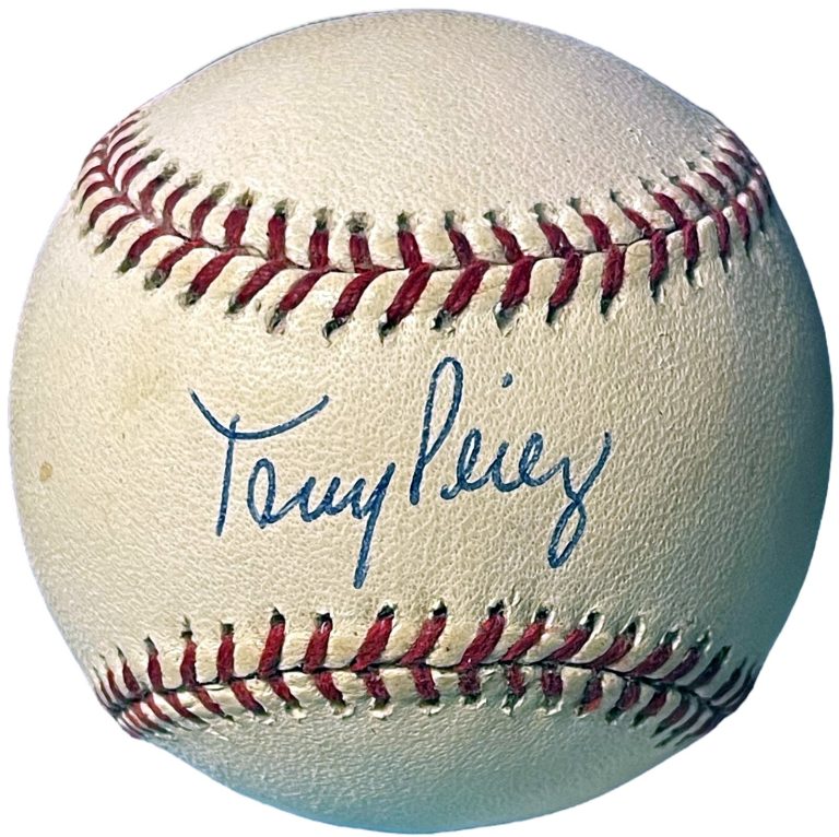 Tony Perez signed OFC Rawlings RONL National League Baseball minor tone Reds COA