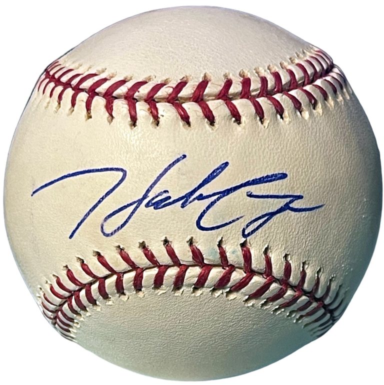 Hank Conger signed Official Rawlings Major League Baseball toned- COA
