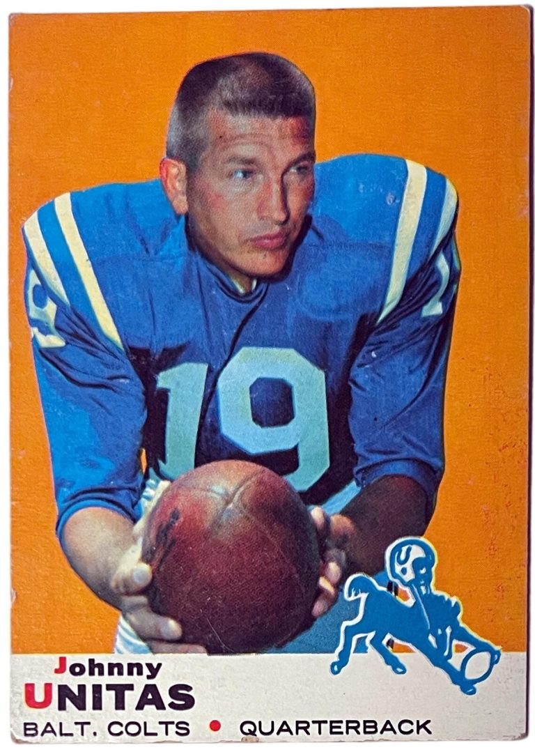 Johnny Unitas 1969 Topps Card #25 (Baltimore Colts/HOF)