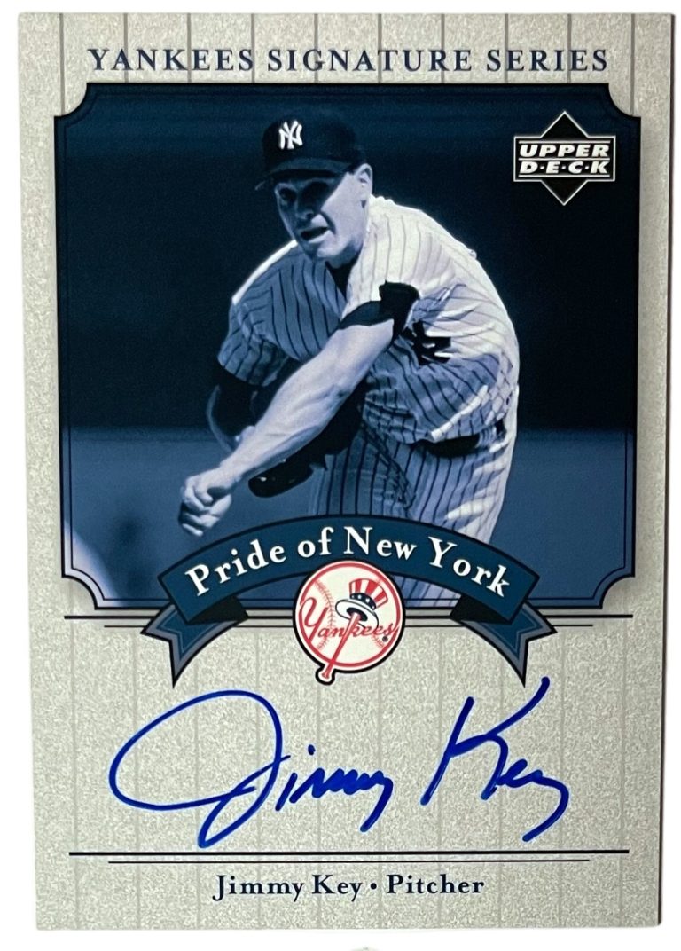Jimmy Key Signed 2003 Upper Deck Yankees Signature Series On Card Auto