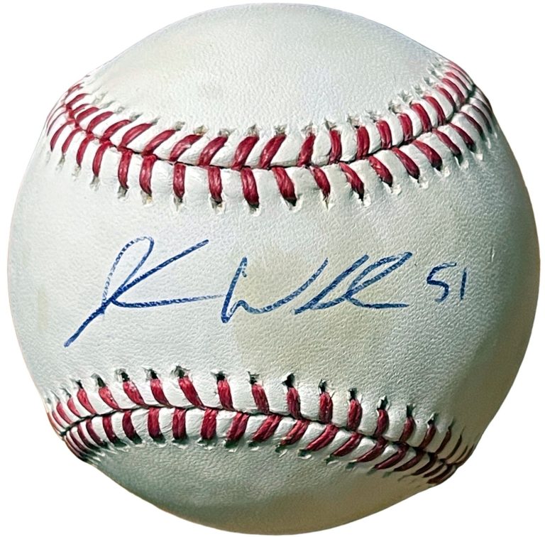 Jordan Walden signed Official Rawlings Major League Baseball #51 toned- COA