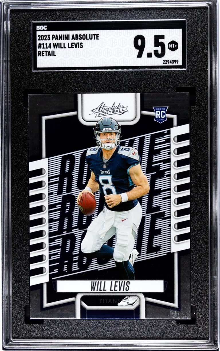 Will Levis 2023 Panini Absolute Retail Rookie Card (RC) #114-SGC Graded 9.5 Mint