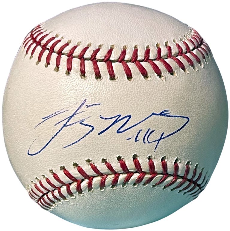 Lastings Milledge signed Official Rawlings Major League Baseball #44- COA