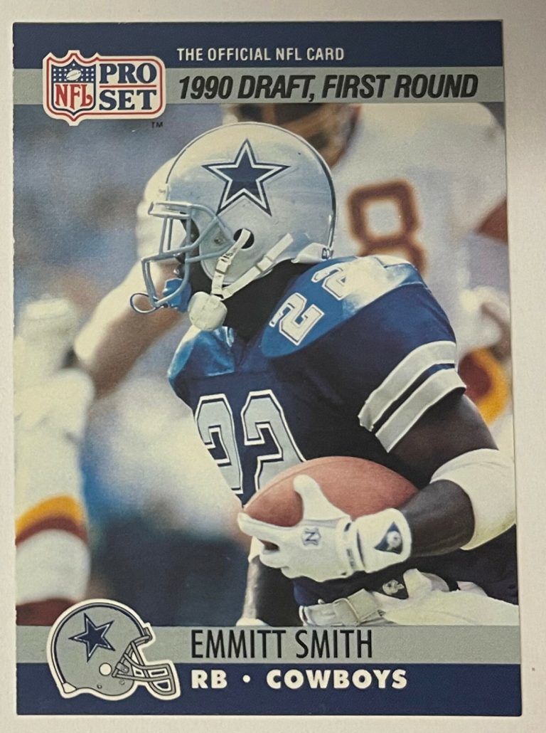 Emmitt Smith Dallas Cowboys 1990 Pro Set Football Rookie Card (RC) #685