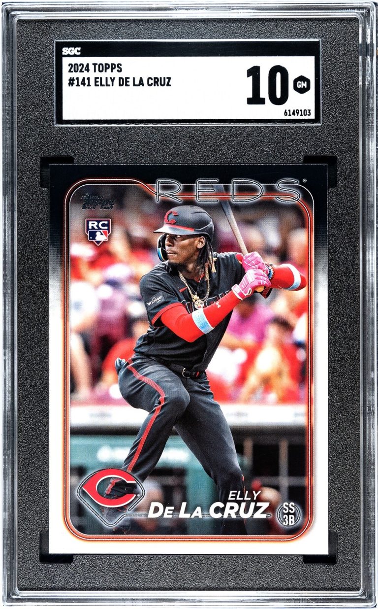 Elly De La Cruz 2024 Topps Rookie Card (RC) #141- SGC Graded 10 Gem Mint