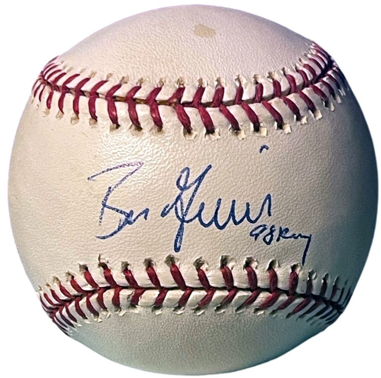 Ben Grieve signed Official Rawlings Major League Baseball 98 ROY minor spots-COA