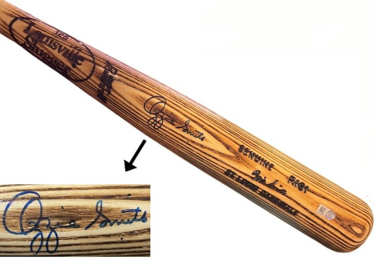 Ozzie Smith signed Cardinals Louisville Slugger 125 Player Model R161 Bat- MLB