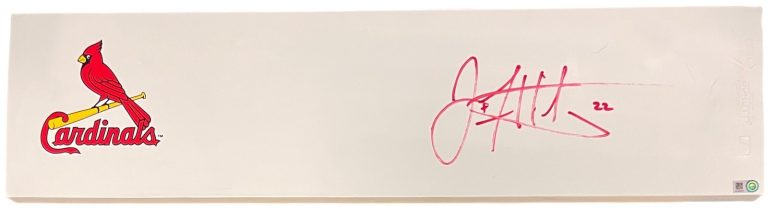 Jack Flaherty signed St. Louis Cardinals MLB Pitching Rubber #22- MLB Authentic